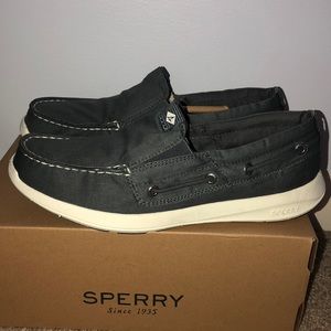 Sperry Sojourn Slip on SW Grey Boat Shoes